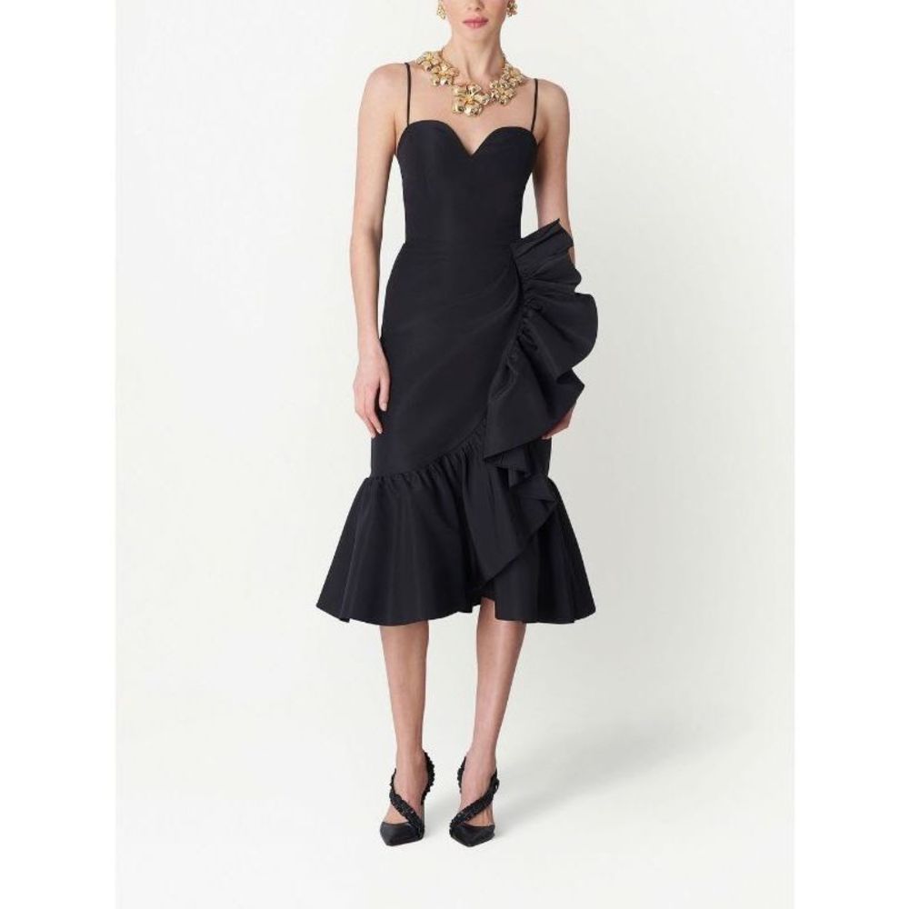 Carolina Herrera ruffled silk dress